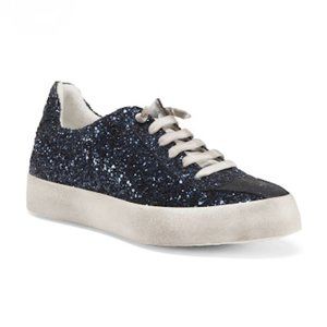 Boemos Mos Tela Blue Glitter Sneakers